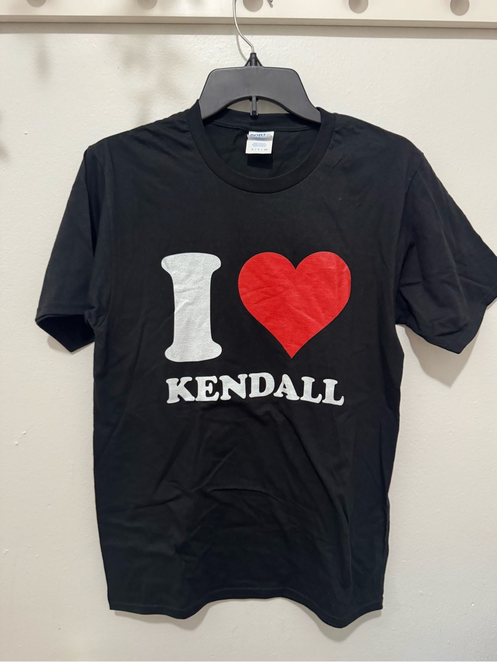 I ♥ Kendall Graphic Tee - Black with Red & White Print